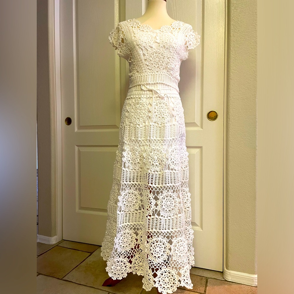 Crochet handmade white new 100%handmade New